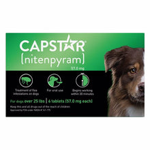 Load image into Gallery viewer, CAPSTAR FLEA TABLET - DOG 6 CT. 26-125 LB.