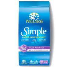 Load image into Gallery viewer, WELLNESS SIMPLE DRY DOG FOOD GRAIN-FREE 26 LB. BAG