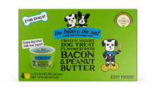Load image into Gallery viewer, The Bear and The Rat - Frozen Bacon & Peanut Butter Yogurt Dog Treat