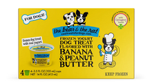 Load image into Gallery viewer, The Bear and The Rat - Banana & Peanut Butter Frozen Yogurt Dog Treat