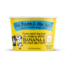 Load image into Gallery viewer, The Bear and The Rat - Banana & Peanut Butter Frozen Yogurt Dog Treat