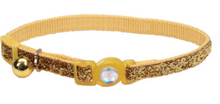 Load image into Gallery viewer, SafeCat Jewel Buckle Adj Collar w/Glitter 12"