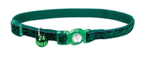 Load image into Gallery viewer, SafeCat Jewel Buckle Adj Collar w/Glitter 12"