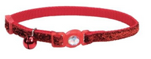 Load image into Gallery viewer, SafeCat Jewel Buckle Adj Collar w/Glitter 12"