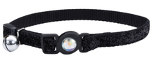 Load image into Gallery viewer, SafeCat Jewel Buckle Adj Collar w/Glitter 12"
