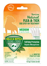 Load image into Gallery viewer, TropiClean Natural Flea & Tick Spot On Treatment for dogs