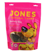 Load image into Gallery viewer, Jones Natural Chews Dog Variety Bag, 20 Pack