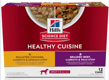 Load image into Gallery viewer, Hill's Science Diet Healthy Cuisine Variety Pack Adult Canned Dog Food - 12-Pack