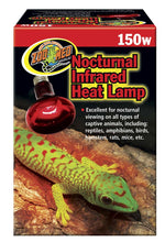 Load image into Gallery viewer, Zoo Med Nocturnal Infrared Reptile Heat Lamp, 100-Watt