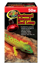 Load image into Gallery viewer, Zoo Med Nocturnal Infrared Reptile Heat Lamp, 100-Watt