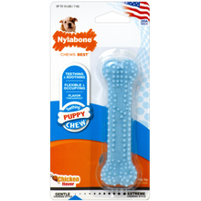 Load image into Gallery viewer, NYLABONE TEETHING PUPPY DENTAL CHEW CHICKEN FLAVOR BONE TOY