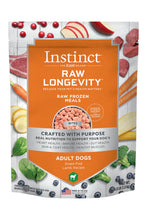 Load image into Gallery viewer, Instinct Longevity Adult 4lb Bites Frozen Raw Dog Food