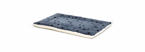 MIDWEST PAW PRINT REVERSIBLE BED - BLUE