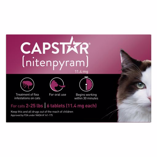 CAPSTAR FLEA TABLET - CAT 6 CT. 2-25 LB.