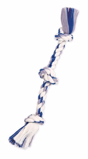 Mammoth Mini Color 3 Knot Tug Rope Dog Toy