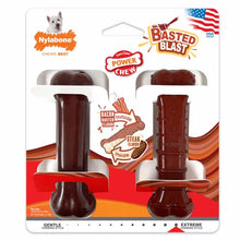 Load image into Gallery viewer, Nylabone 2 PK. POWER CHEW BASTED BLAST DUAL FLAVORED
