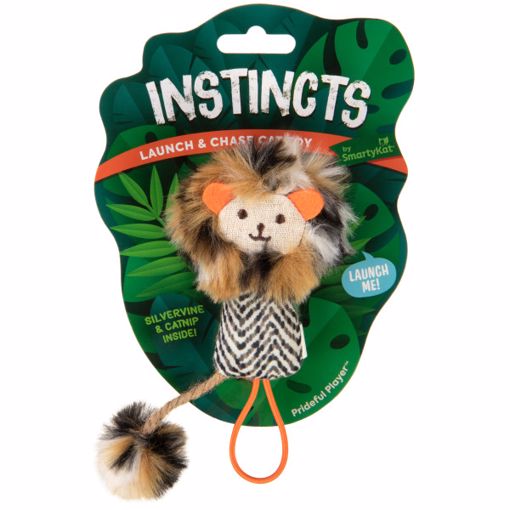 INSTINCTS PRIDEFUL PLAYER HAPPYNIP SILVERVINE & CATNIP LAUNCH & CHASE