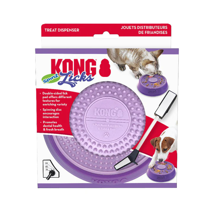 Kong Spinz Licks For Dogs & Cats Treat Dispenser Small