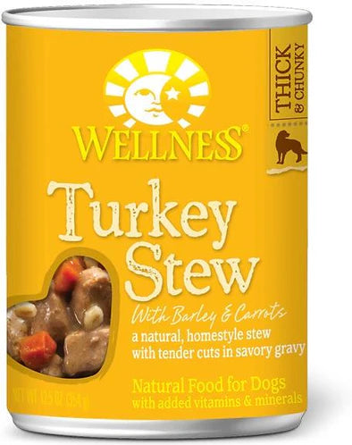 Wellness Turkey Stew With Barley & Carrots Wet Dog Food