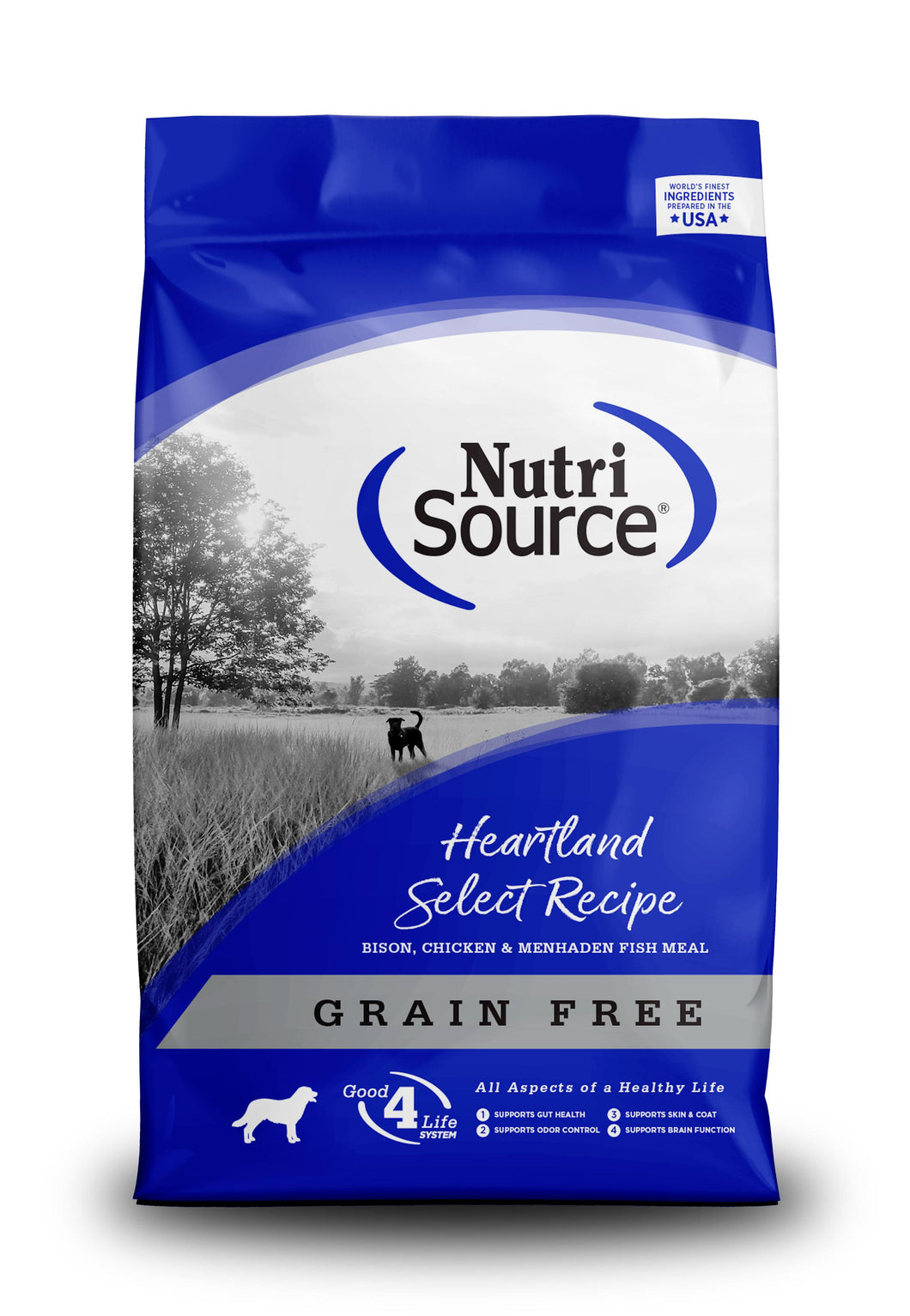 NutriSource Grain Free Heartland Select Dog Food Made With Bison