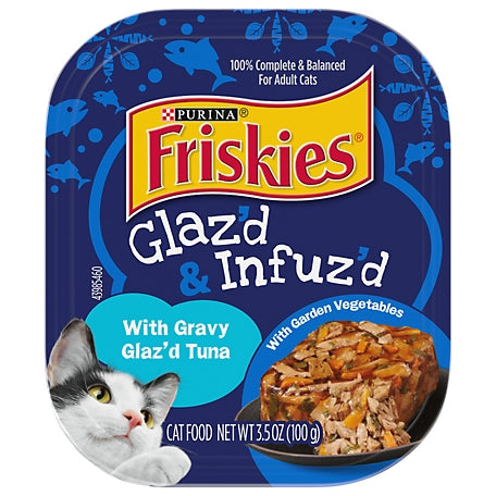 Friskies Glaz'D and Infuz'D Tuna Recipe Wet Cat Food, 3.5 oz. Can
