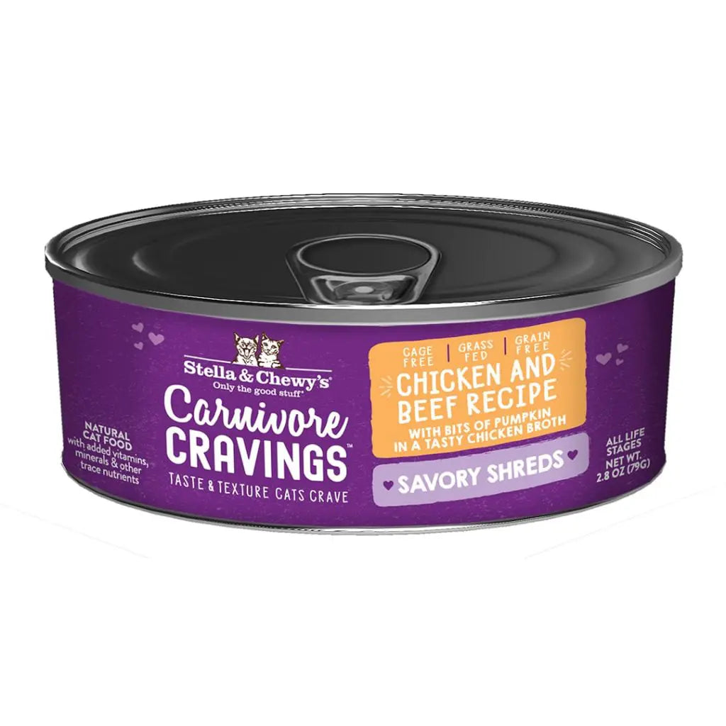 Stella & Chewy Chicken & Beef Savory Shreds Wet Cat Food