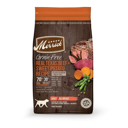 Merrick Grain Free Texas Beef & Sweet Potato Dog