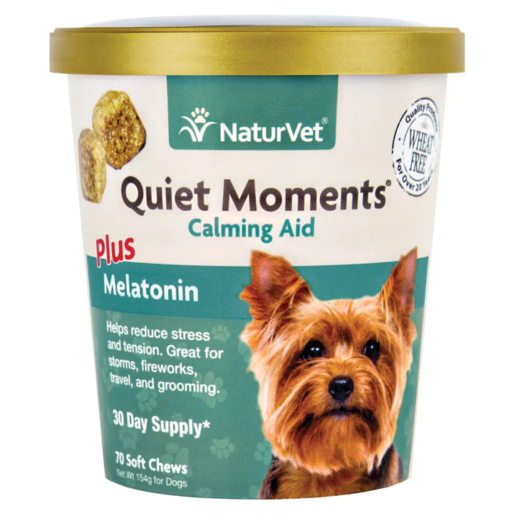 Quiet Moments Plus Melatonin Soft Chew Cup Dog 70 Count
