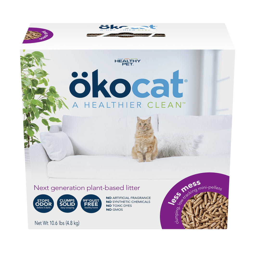 Okocat Less Mess Clumping Wood Cat Litter