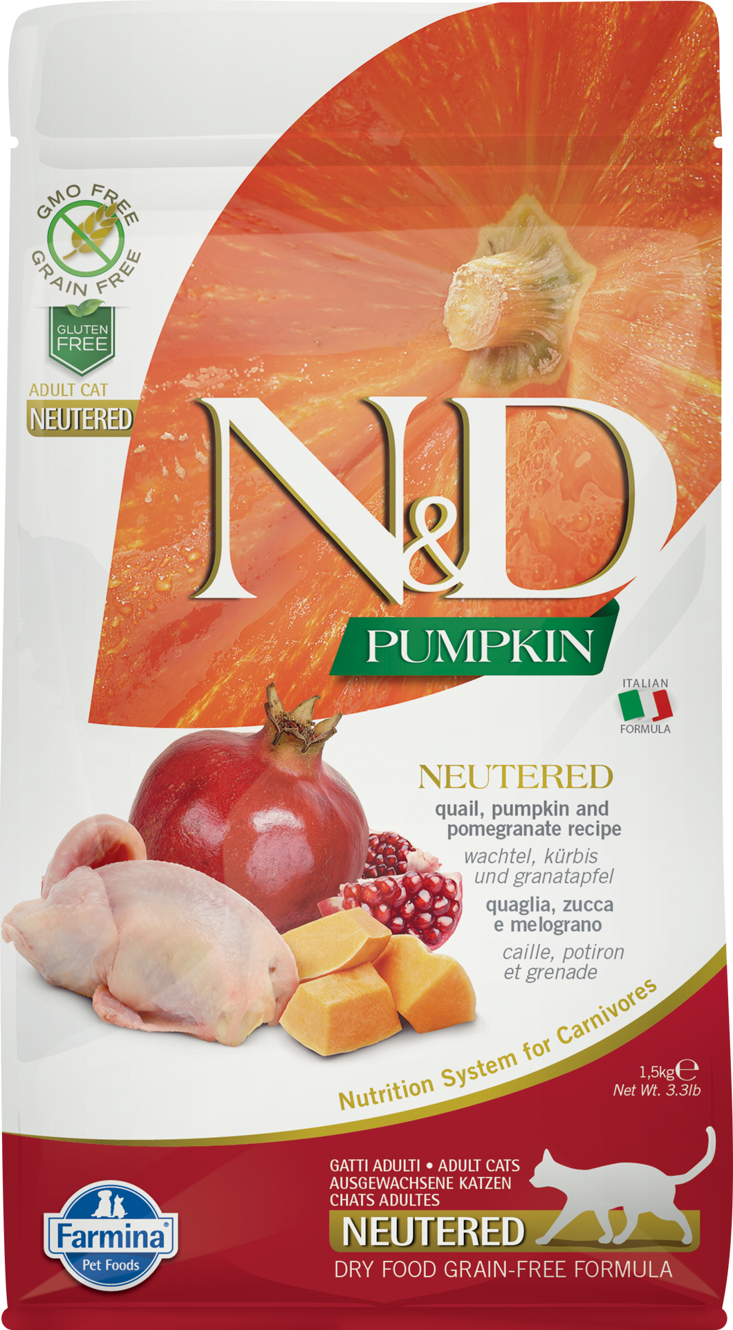 Farmina N&D Neutered Pumpkin Dry Food For Cats