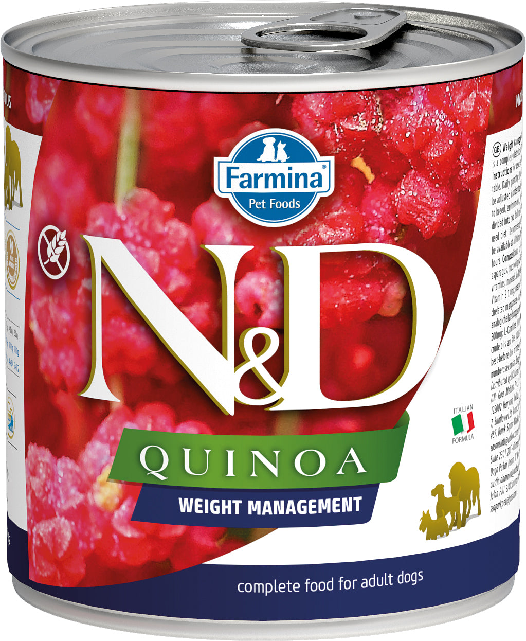 Farmina N&D Quinoa: Weight Management Lamb Can Wet Dog Food