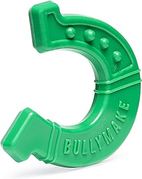 BULLYMAKE Tough Chew Bacon Flavored Horseshoe Dog Toy