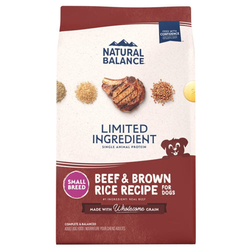 Natural Balance Pet Foods L.I.D. Small Breed Bites Dry Dog Food Beef Brown Rice