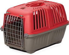 Load image into Gallery viewer, Spree Plastic Carrier, Green or Red Pet Carrier 22 Inches
