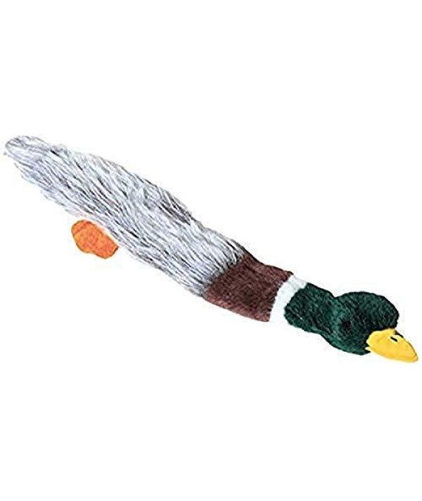 Multipet 18-Inch Migrators-Empty Nesters Dog Toy With Squeakers Without Stuffing, Mallard