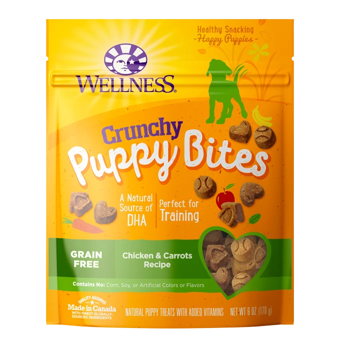 Wellness Crunchy Puppy Bites Chicken & Carrot 6oz