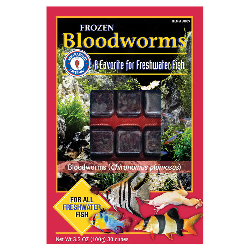 SAN FRANCISCO BAY  Frozen Bloodworms Fish Food