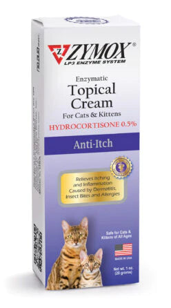 Zymox Anti-Itch Topical Cream Cats & Kittens w/Hydrocortizone