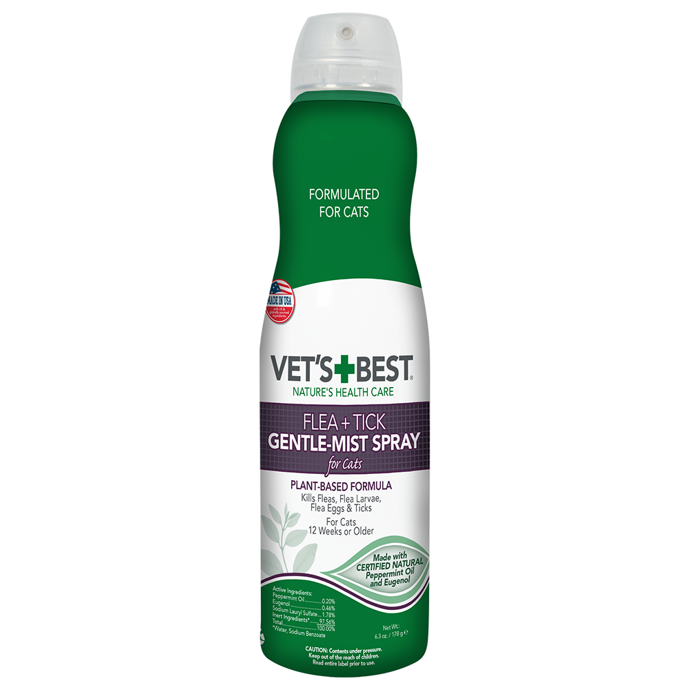 Vet's Best Flea & Tick Gentle Mist Spray for Cats