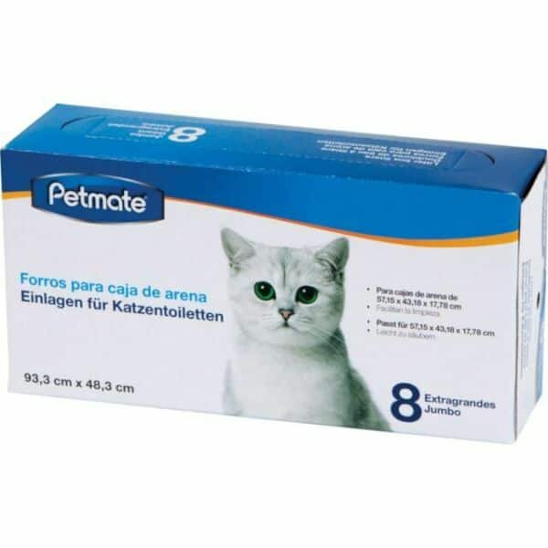 Petmate Litter Box Liners Jumbo 8Ct