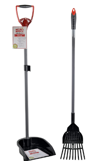 Nature’s Miracle 2-in-1 Rake N’ Spade With Pan, Scoop, For Pet Cleanup