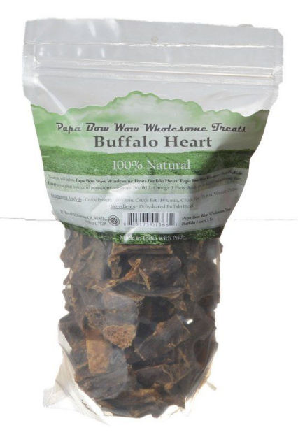 Papa Bow Wow Buffalo Heart Jerky Treats