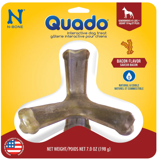 N-Bone Quado Dog Treat BBQ Flavor Average Joe
