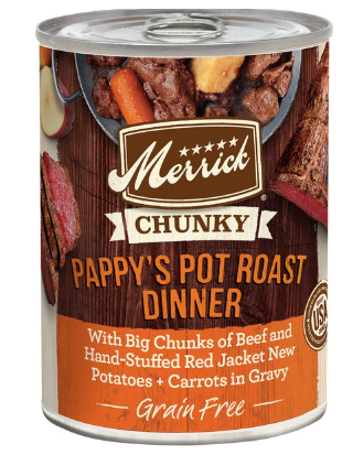 Merrick Chunky Pappy's Pot Roast Dinner Wet Dog Food
