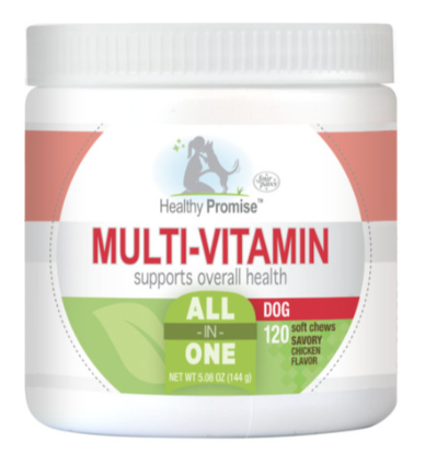 Four Paws Healthy Promise Dog Multivitamin Soft Chews 120 Count