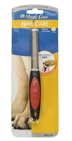 Four Paws Magic Coat Groomer's Grip Dog Nail File, Black