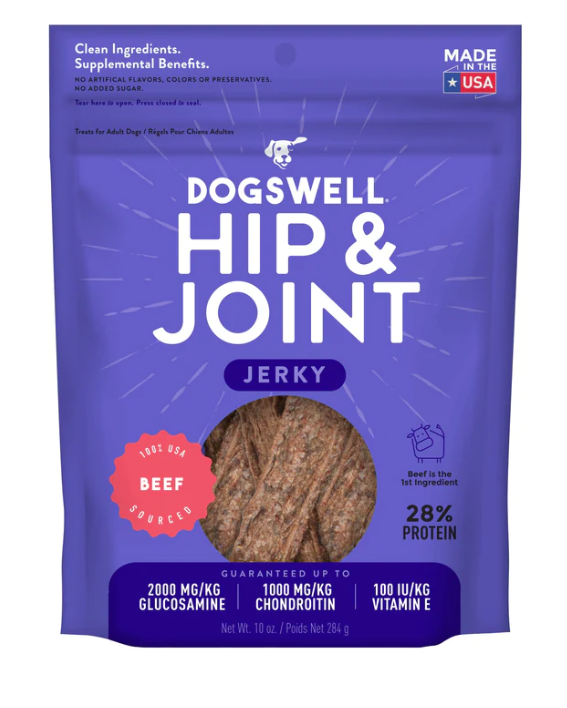 CLOUD STAR DOGSWELL HIP & JOINT JERKY GRAIN-FREE BEEF FOR DOGS