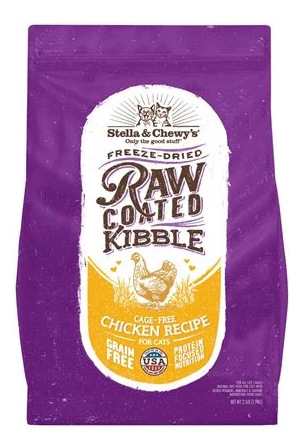 Stella & Chewy's Cat Raw Coated Kibble, Cage-Free Chicken Recipe