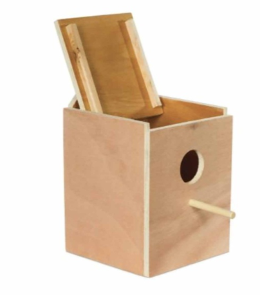 A And E Cages Nest Box Lovebird 1Ea-6.375In X 7.875In X And 6.25 In