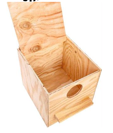 COCKATIEL NEST BOX